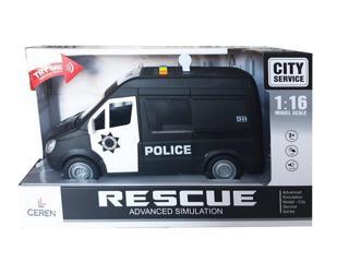 Ceren Ctoy Oyuncak Işıklı ve Sesli Sürtmeli Polis veya Ambulans Minibüs 1:16 WY590A/B/C (Karışık Model 1 Adet)