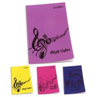 Çınar Uninote A4 Müzik Defteri Spiralli Jazz 30 Yaprak (12 Li Paket)