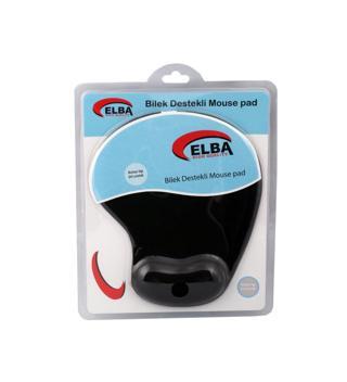 Elba K06152 Bileklikli Jel Mouse Pad Siyah 25 X 19Cm