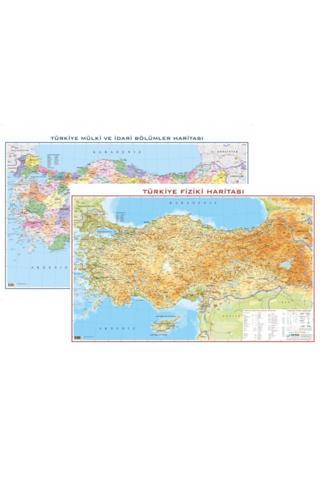 Gürbüz Türkiye Fiziki - Siyasi Çift Taraflı Harita 50X70Cm 21111