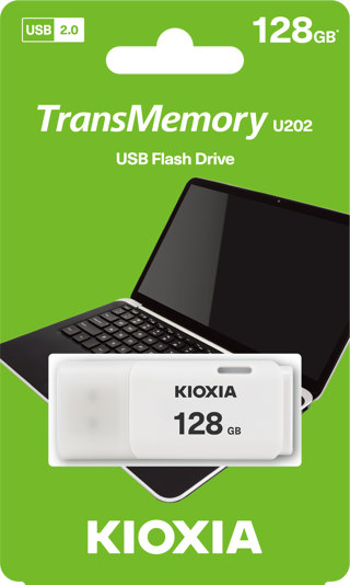 Kioxia 128Gb U202 Beyaz Usb 2.0 Bellek Usb Flash Disk