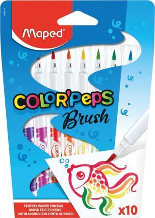 Maped Color Peps Brush Fırça Uçlu Keçeli Kalem 12 Renk 3154148480105