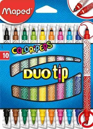 Maped Color Peps Duo Çift Uçlu Kalın İnce Keçeli Kalem 12 Renk 3154148490104