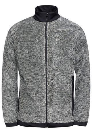 2as San Diago Erkek Tam Fermuarlı Çizgili Polar Kemik