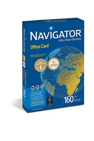 Navigator Gramajlı Fotokopi Kağıdı Laser-Copy-İnkjet Office Card 250 Yaprak A4 160 Gram Beyaz