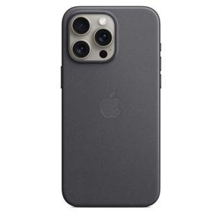 Apple iPhone 15 Pro Max için MagSafe özellikli Mikro Dokuma Kılıf - Siyah - MT4V3ZM/A
