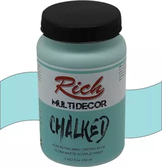 Rich Multi Decor Chalked Akrilik Boya 250Cc Retro Mavi MDC-250-4546