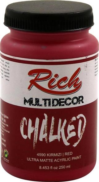 Rich Multi Decor Chalked Ultra Mat Akrilik Boya 250 Cc Kırmızı 4590
