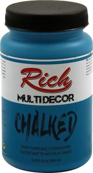 Rich Multi Decor Chalked Ultra Mat Akrilik Boya 250 Cc Turkuaz 4558