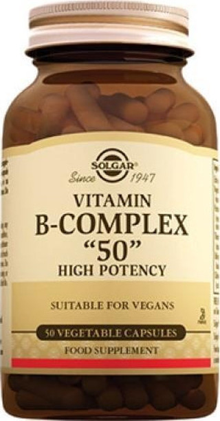 Solgar Vitamin B Complex 50 Bitkisel 50 Kapsül