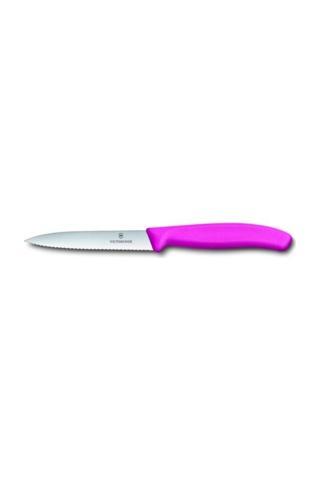 Victorinox 6.7736.L5 10 Cm Tırtıklı Soyma Bıçağı Pembe