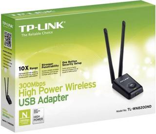 TP-Link Tl-Wn8200Nd 300 Mbps Çift Antenli Masa Üstü Kablosuz Adaptör Ethernet Kartı