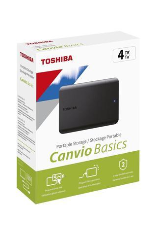 Toshiba 4Tb Canvio Basic 2.5" Gen1 Siyah Hdtb540Ek3Ca Harici Taşınabilir Harddisk