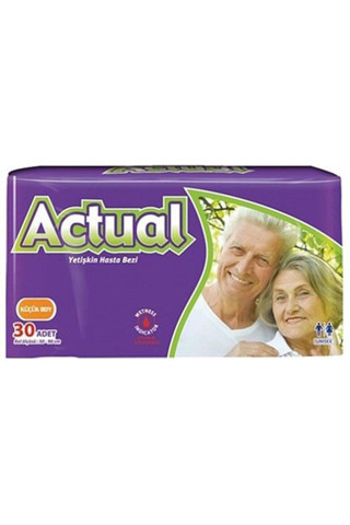 Actual Small Beden Küçük Boy Yetişkin Hasta Bezi 30 Adet