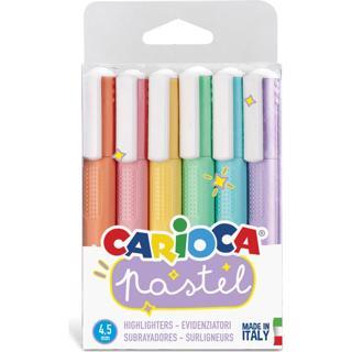Yerli Carioca Pastel Fosforlu İşaretleme Kalemi 6 Lı Set 43033