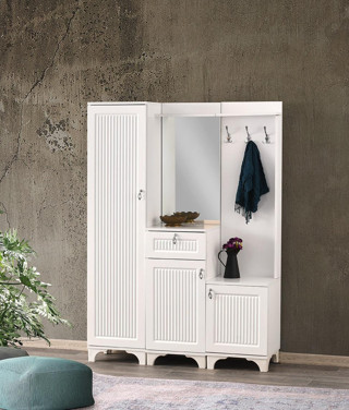 Hayal Membran Askılıklı Portmanto 135x36x186cm 