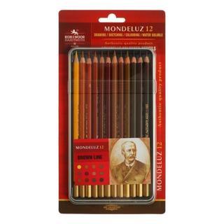 Koh-İ Noor Polycolor Sanatsal Kuru Boya Kalemi Metal Kutu Kahverengi Tonlar Of Artist´S Coloured Pencils Brown Lin 3822-