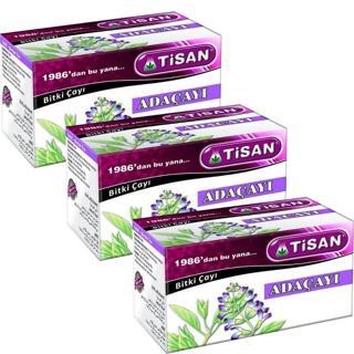 Tisan Adaçayı Bitki Süzen Poşet Çay 3 x 20'li