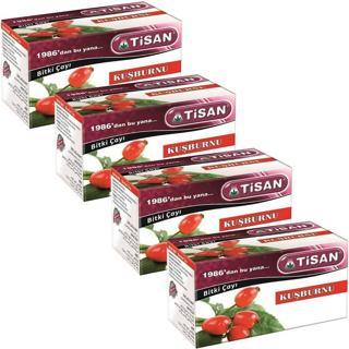Tisan Kuşburnu Bitki Süzen Poşet Çay 4 x 20'li