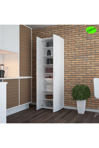 Modilayn 8 Raflı Cok Amaclı Dolap Mutfak Dolabı Banyo Dolabı Ofis