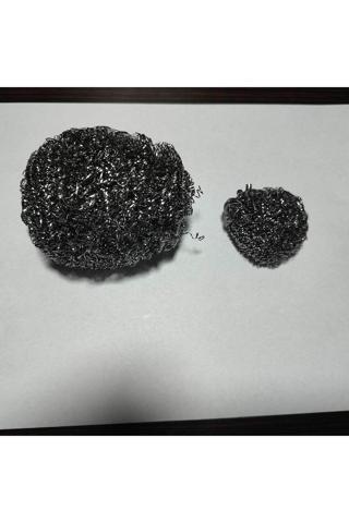 Hagiki 2Li Set Toptel.Endüstriyel Boy Ve Küçük Boy Top Tel,Bulaşık Teli. 50Gr Ve 7Gr Ovma Teli Çelik