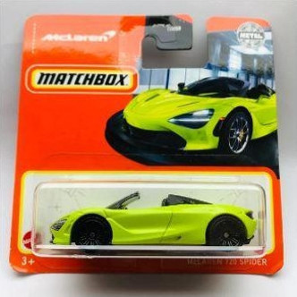 Modèle Réduit Matchbox McLaren 720 Spider 1:64 - Édition 2023, Vert, Sous Blister (HFR66)