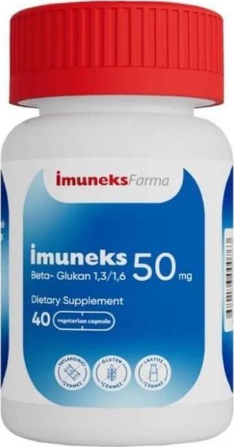 İmuneks Farma Beta-Glukan Takviye Edici Gıda 40 Tablet