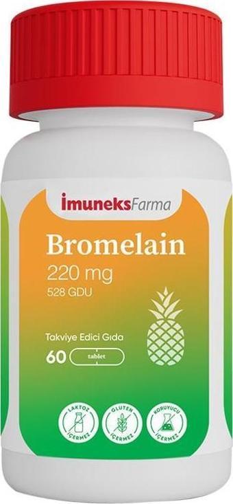 İmuneks Farma Bromelain 220 MG 60 Kapsül