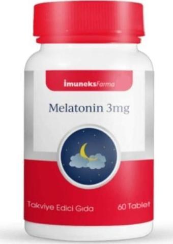 Imuneks Farma Melatonin 3 mg Takviye Edici Gıda 60 Tablet