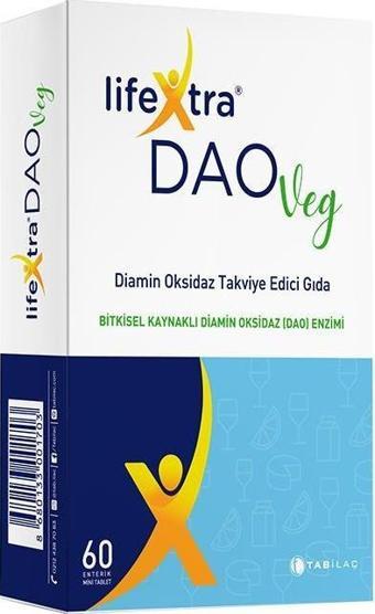 Lifextra Daoveg Diamin Oksidaz Takviye Edici Gıda 60 Tablet