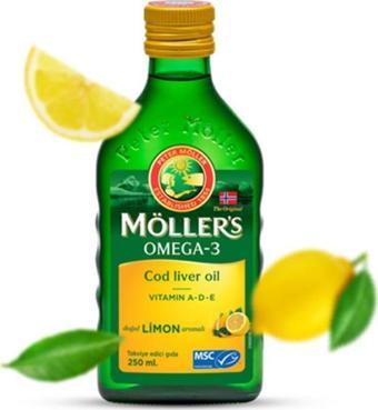 Möller's Balık Yağı Şurubu Limon Aromalı 250 ml