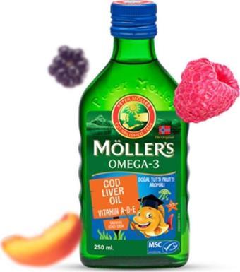 Möller's Tutti Frutti Aromalı Balık Yağı 250 ml