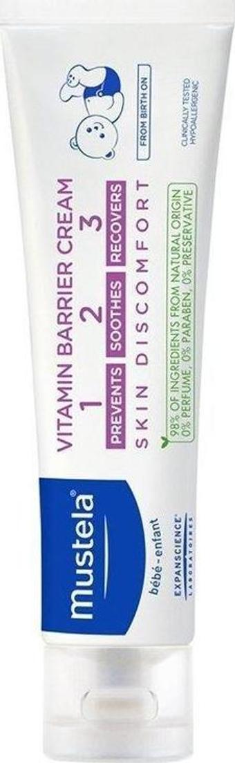 Mustela Vitamin Barrier 1-2-3 Cream 100ml