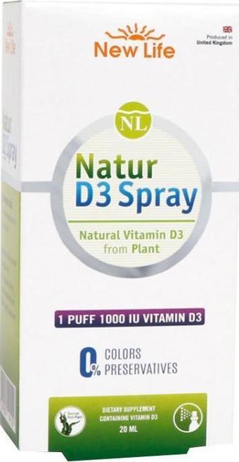 New Life Natur D3 Spray 1000 Uı 20 ml