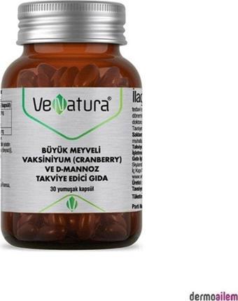Venatura Cranberry ve D-Mannoz 30 Kapsül