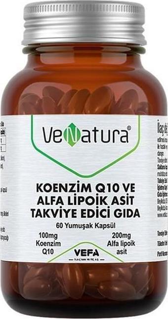 Venatura Koenzim Q10 Ve Alfa Lipoik Asit 60 Kapsül