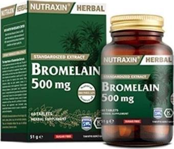 Nutraxin Bromelain Ananas 60 Kapsül