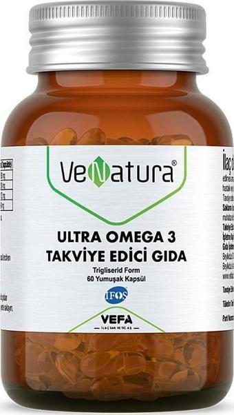 Venatura Ultra Omegra 3 Takviye Edici grıda 60 Kapsül