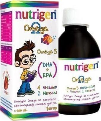 Nutrigen Omega Şurup Çilek Aromalı 200 ml