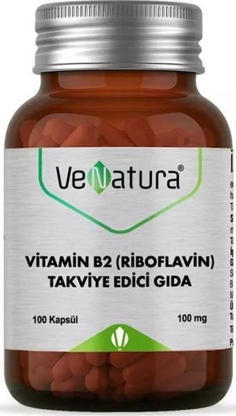 VeNatura Vitamin B2 (Riboflavin) Takviye Edici Gıda 100 kapsül