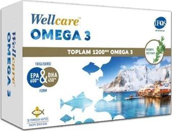 Wellcare Omega 3 1200 mg Balık Yağı 30 Kapsül