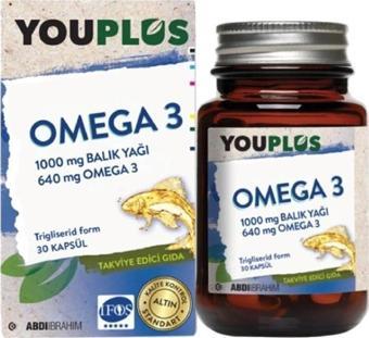 YouPlus Daily 1000 mg Omega-3 30 Kapsül