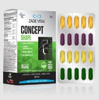 Zade Vital Concept Shape Takviye Edici Gıda 60 Kapsül