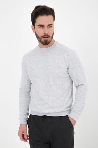 Defys Erkek Basic Dokulu Sweat Kar Melanj