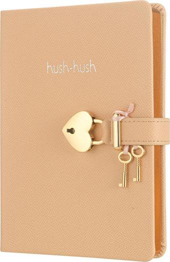 Victorias Journals Hush Kilitli Not Defteri 160 Yaprak Çizgili Pembe 3301 13x18 cm 