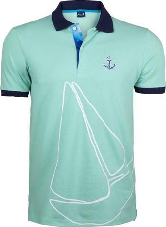 Anemoss Yelken Mint Erkek Polo Yaka T-Shirt