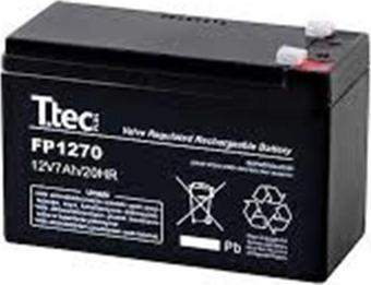 Ttec 12V 7Ah-20Hr Bakımsız Kuru Akü 2Kg Ups Uyumlu