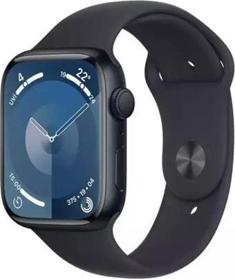 Apple Watch Series 9 Gps Mr9A3Tu/A 45  mm Gece Yarısı Alüminyum Kasa Ve Gece Yarısı Spor Kordon - M/L