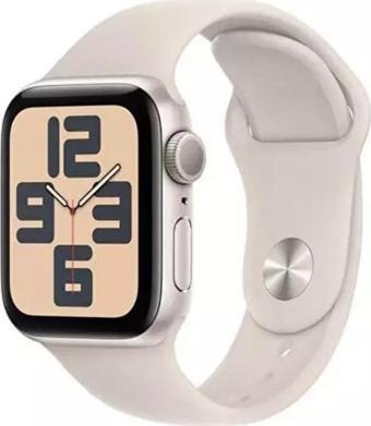 Apple Watch Se Gps Mr9U3Tu/A 40  mm Yıldız Işığı Alüminyum Kasa Ve Yıldız Işığı Spor Kordon - S/M