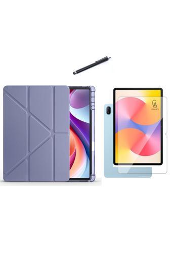 20068310 Huawei Matepad Se 11 Inç Uyumlu Tri Fold Kalemlikli Tablet Kılıfı Ekran Koruyucu Kalem Seti